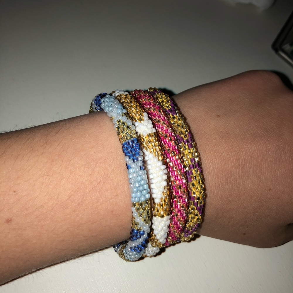 Lily and Laura beaded bracelets
